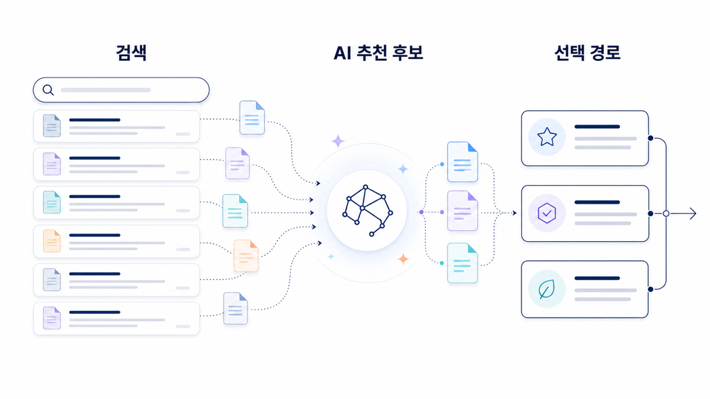 AI 검색은 답변 노출이 아니라 추천과 실행 경로의 싸움이다